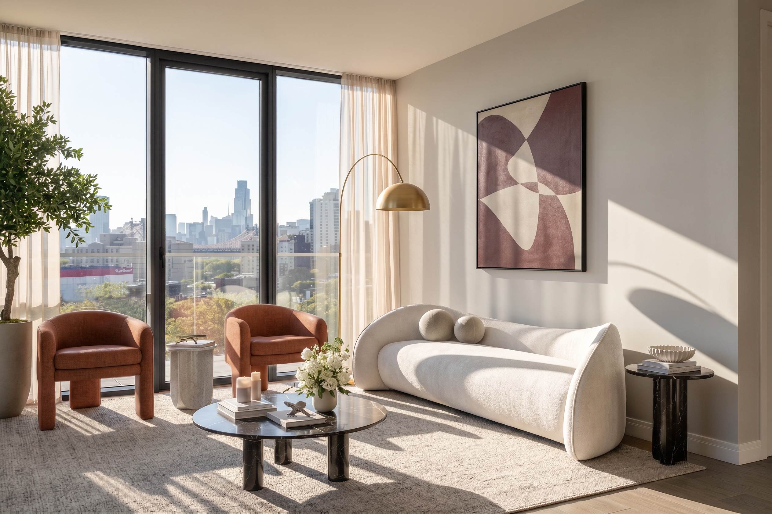 CRESYN living room rendering